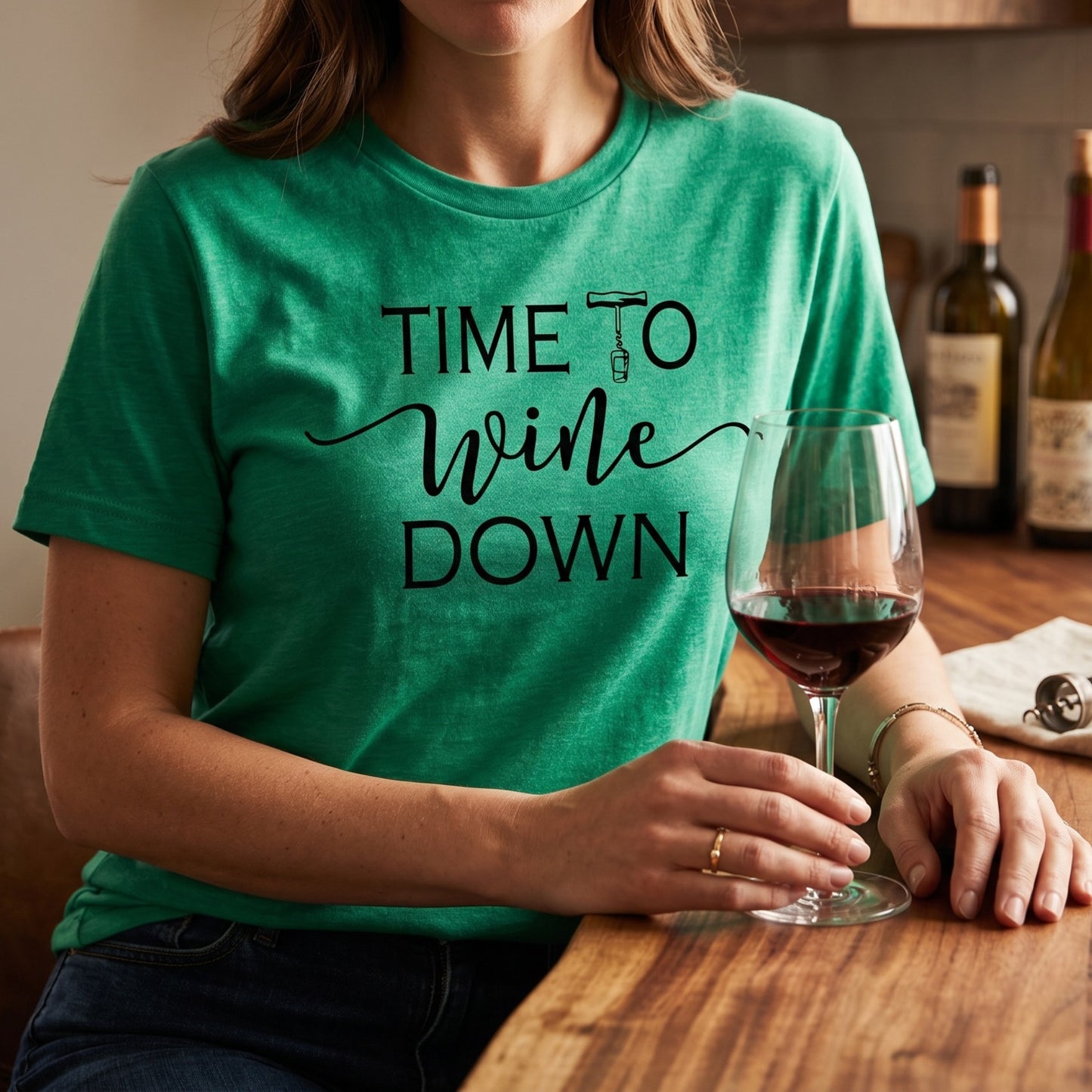Time to Wine Down Funny Wine T-Shirt