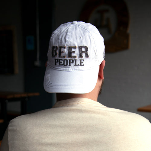 Beer People White Snapback Beer Hat