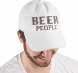 Beer People White Snapback Beer Hat