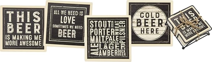 Cold Beer Stone Coasters