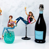 Bachelorette - Girl Figurine & Wine Glass