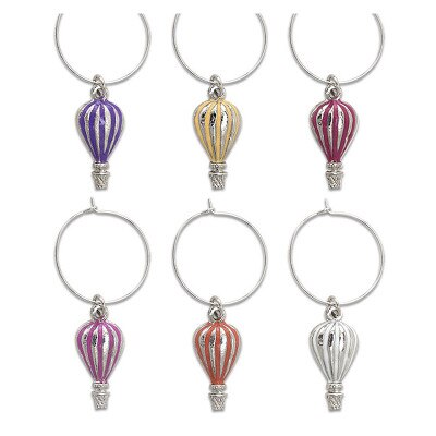 Hot Air Balloons Wine Charm