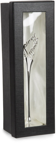 Matron of Honor - 8 oz. Champagne Flute with Zinc Stem