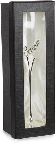 Groomsman - 8 oz. Champagne Flute with Zinc Stem