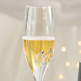 Best Man - 8 oz. Champagne Flute with Zinc Stem