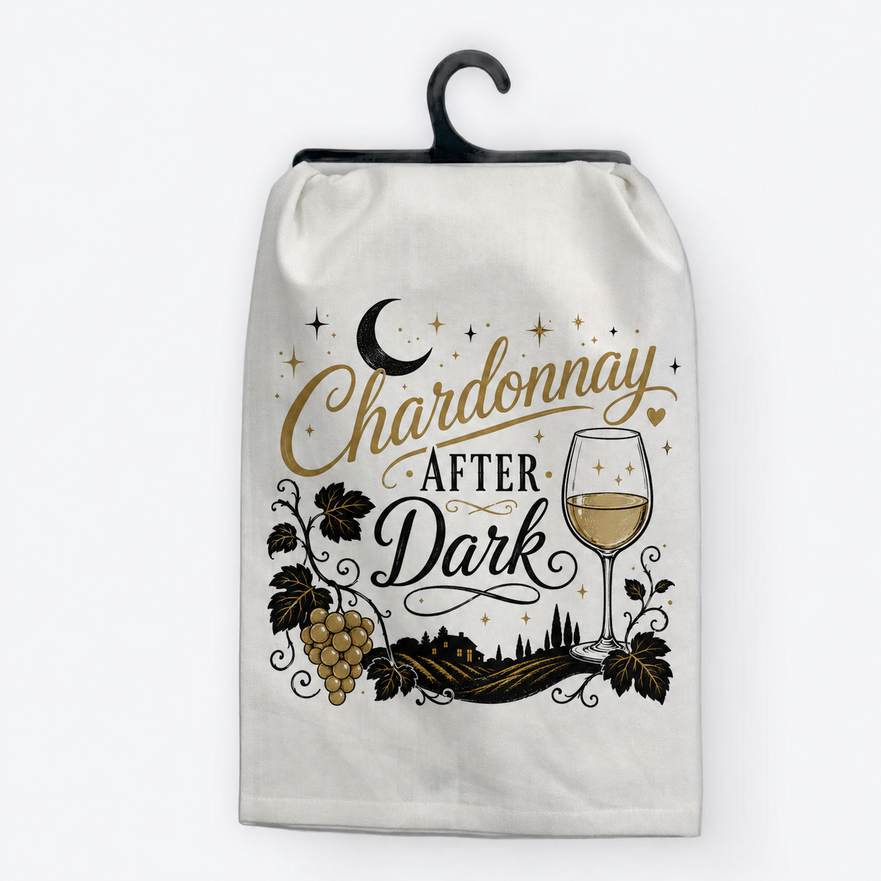 Chardonnay After Dark Halloween Hand Towel