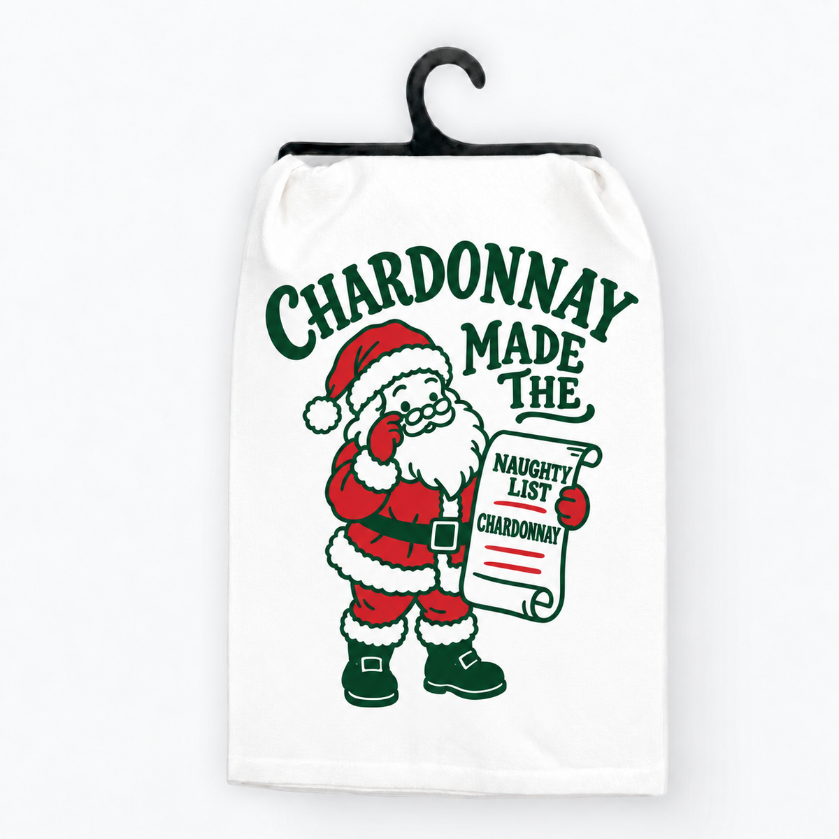Chardon-Christmas Wine Hand Towel