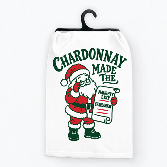 Chardon-Christmas Wine Hand Towel