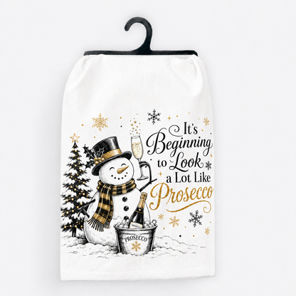 It’s Beginning to Look a Lot Like Prosecco Christmas Hand Towel