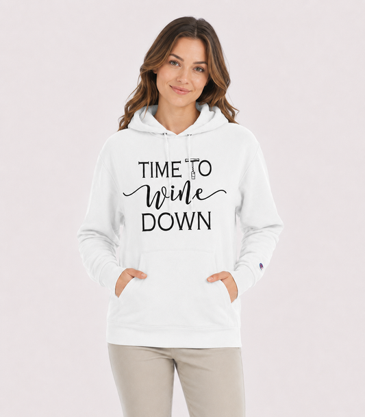 Time to Wine Down Champion® Hoodie | Wine University®