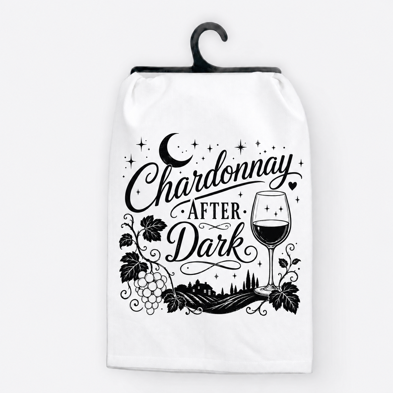 Chardonnay After Dark Halloween Hand Towel