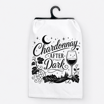 Chardonnay After Dark Halloween Hand Towel