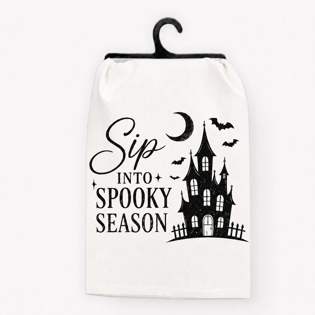 Sip Into Spooky Season Halloween Hand Towel
