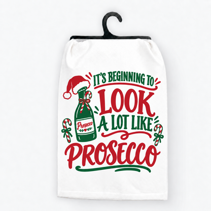It’s Beginning to Look a Lot Like Prosecco Christmas Hand Towel