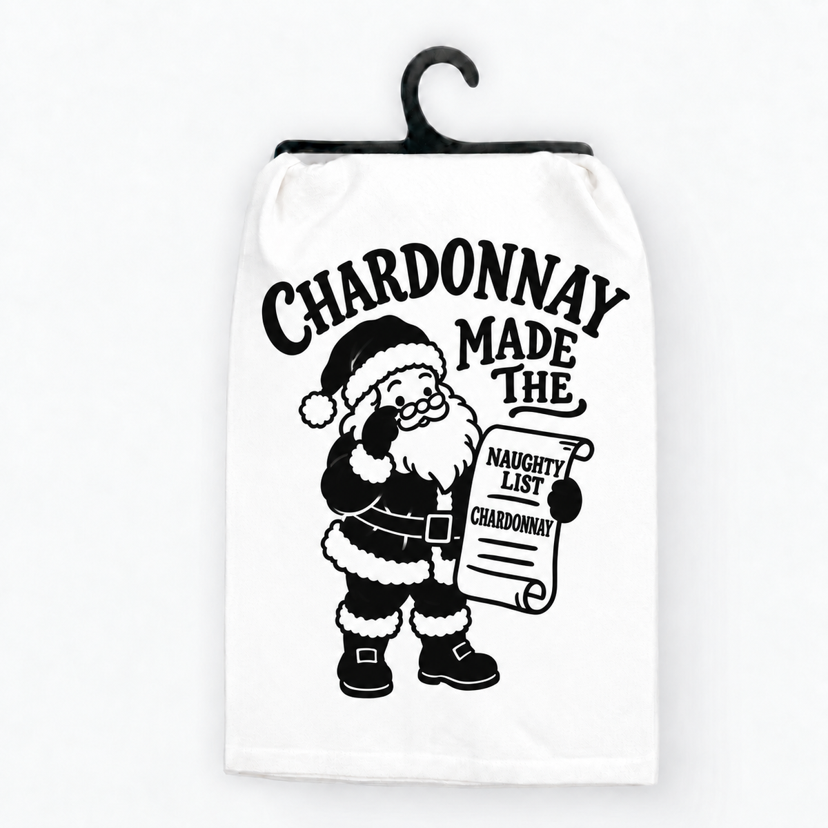 Chardon-Christmas Wine Hand Towel