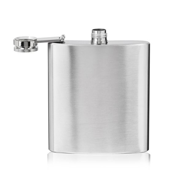 6oz Stainless Steel Flask with Funnel