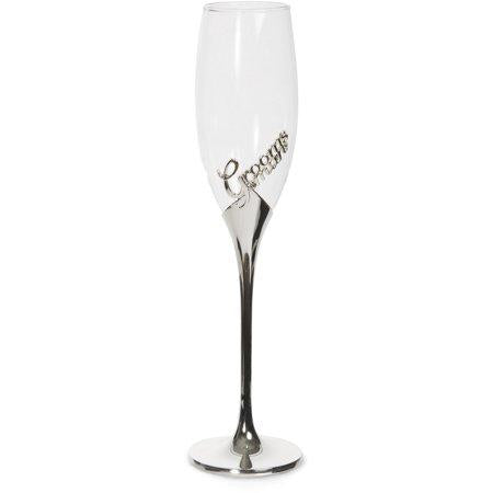 Groomsman - 8 oz. Champagne Flute with Zinc Stem