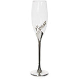 Groomsman - 8 oz. Champagne Flute with Zinc Stem