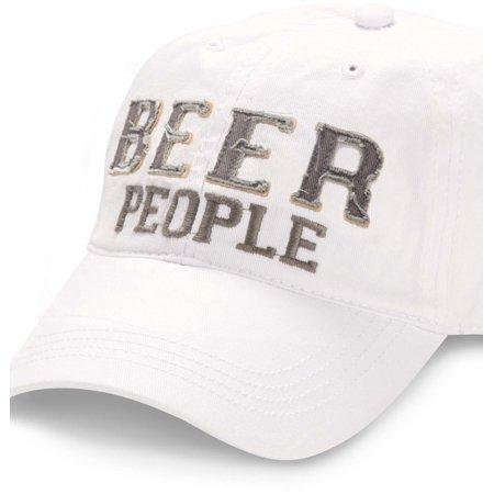 Beer People White Snapback Beer Hat