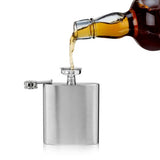 6oz Stainless Steel Flask with Funnel